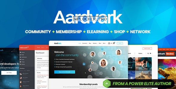 Aardvark v4.49 – Community, Membership, BuddyPress Theme