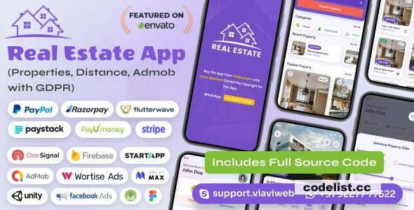 Android Real Estate App (Properties, Distance, Admob with GDPR) – 23 September 2023