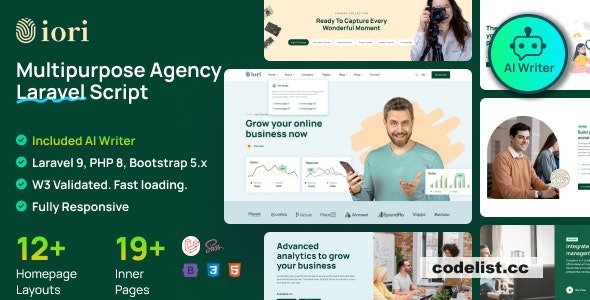 Iori v1.5.0 – Business Website for Company, Agency, Startup with AI writer tool & shopping cart