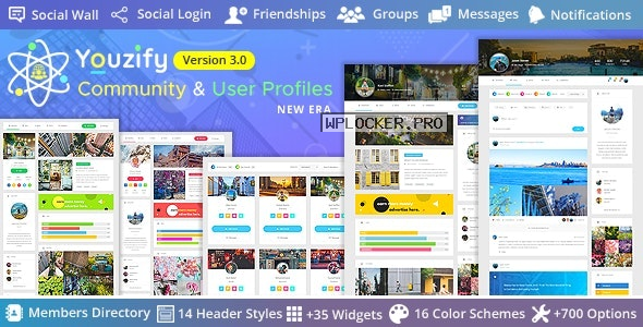 Youzify v3.4.6 – BuddyPress Community & WordPress User Profile Plugin