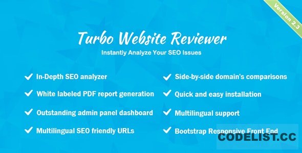 Turbo Website Reviewer v3.0 – In-depth SEO Analysis Tool – nulled