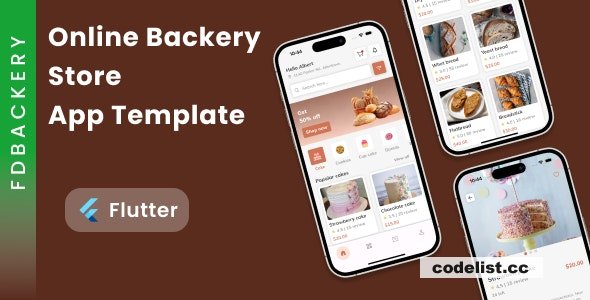 FDBackery v1.0 – Online Backery Store App Template in Flutter