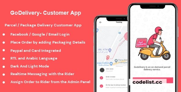 GoDelivery v1.0.1 – Delivery Software for Managing Your Local Deliveries – Customer App