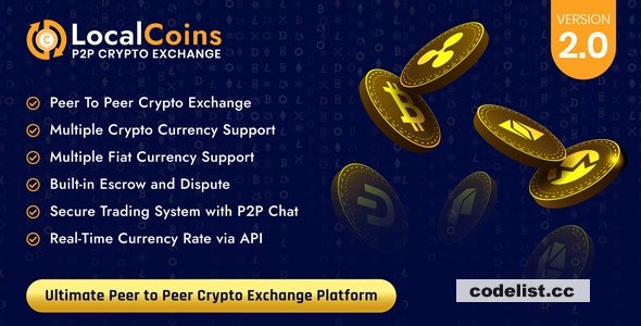 LocalCoins v2.2 – Ultimate Peer to Peer Crypto Exchange Platform – nulled