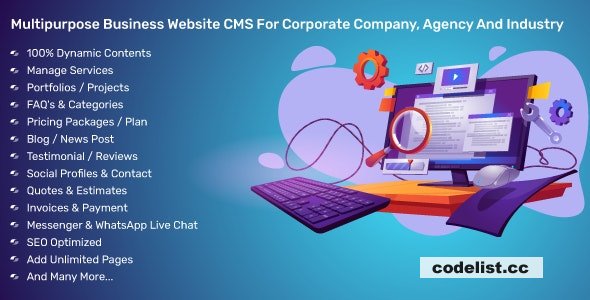 Multipurpose Business Website CMS For Corporate Company, Agency And Industry v4.1.0