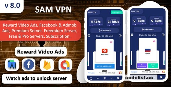 SAM VPN App v8.0 – Secure VPN and Fast Servers VPN