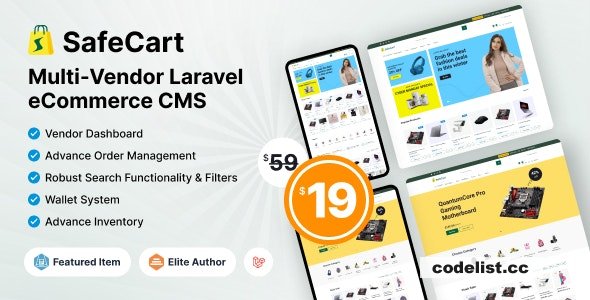 Safecart v2.0.0 – Multi-Vendor Laravel eCommerce platform