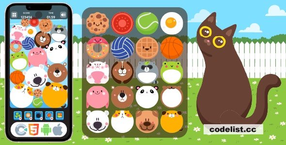 Animal Merge – HTML5 Game, Construct 3
