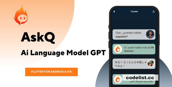 AskQ – Ai Language Model GPT – Flutter