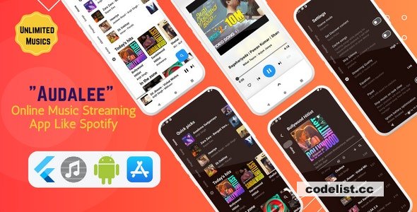 Audalee v1.5 – Unlimited Music Streaming App