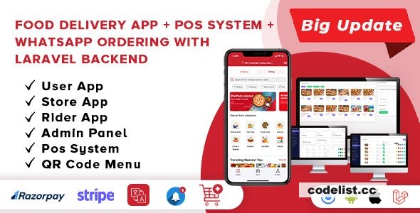 Food Delivery App v3.3.0 – A Complete Ready to Use MultiStore Mobile App(Android, ios) + Website