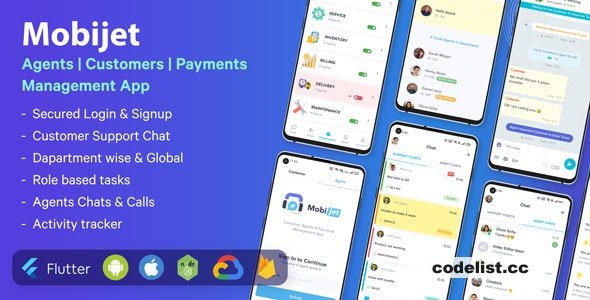 Mobijet v1.0.12 – Agents, Customers & Payments Management App | Android & iOS Flutter app