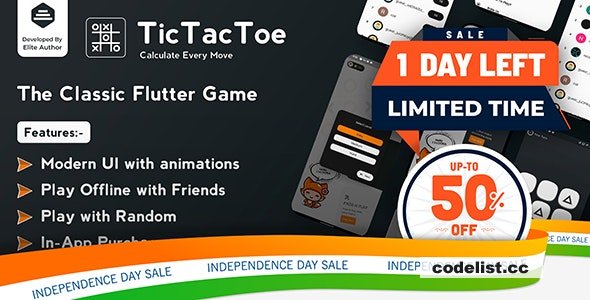 Tic Tac Toe v1.0.8 – The Classic Flutter Tic Tac Toe Game
