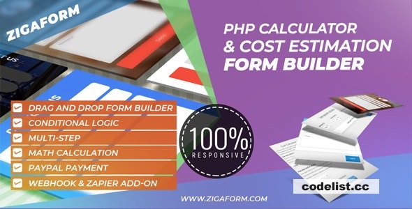 Zigaform v6.0.9 – PHP Calculator & Cost Estimation Form Builder